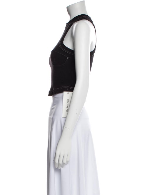 Orseund Iris Mock Neck Sleeveless Crop Top