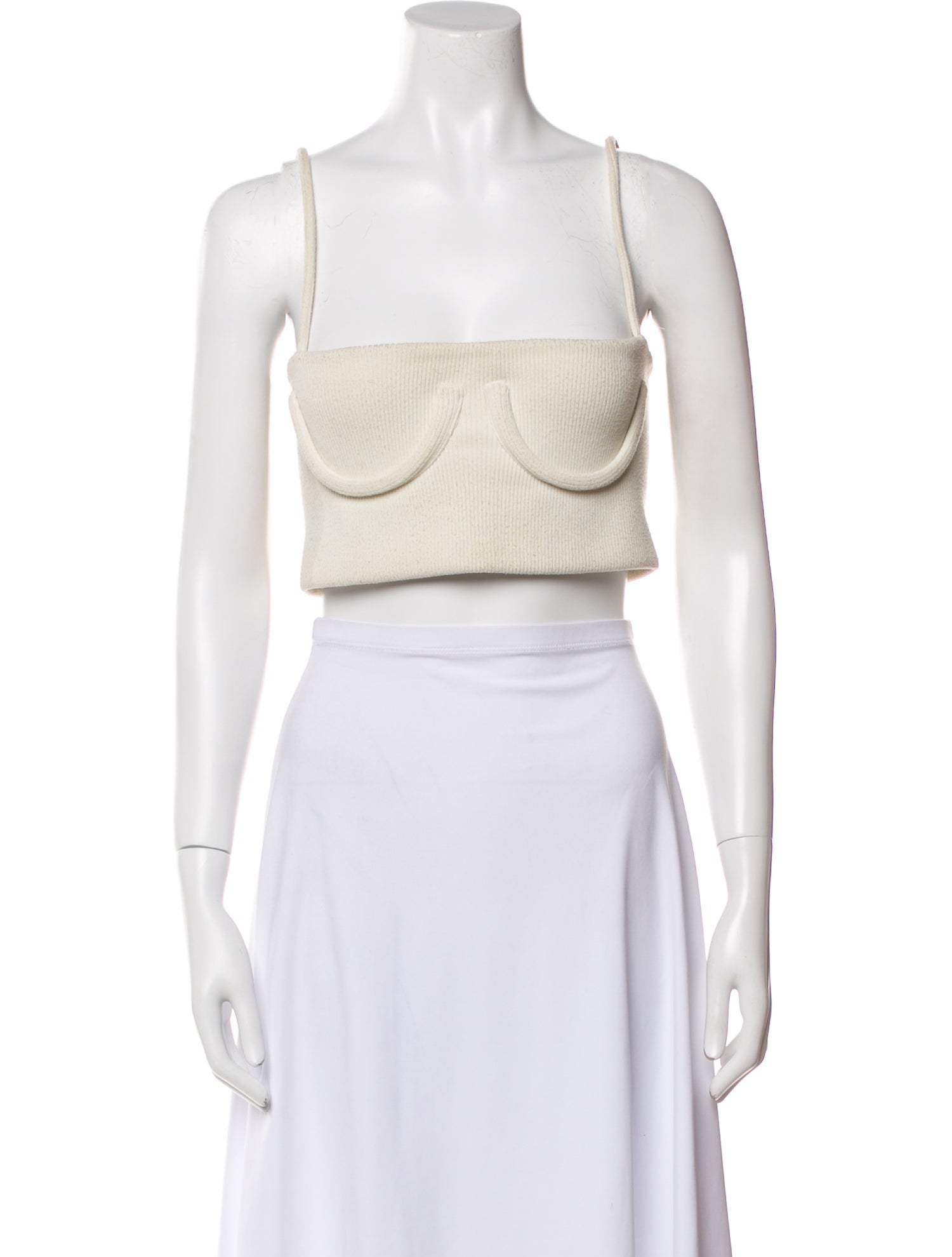 Orseund Iris Square Neckline Sleeveless Crop Top