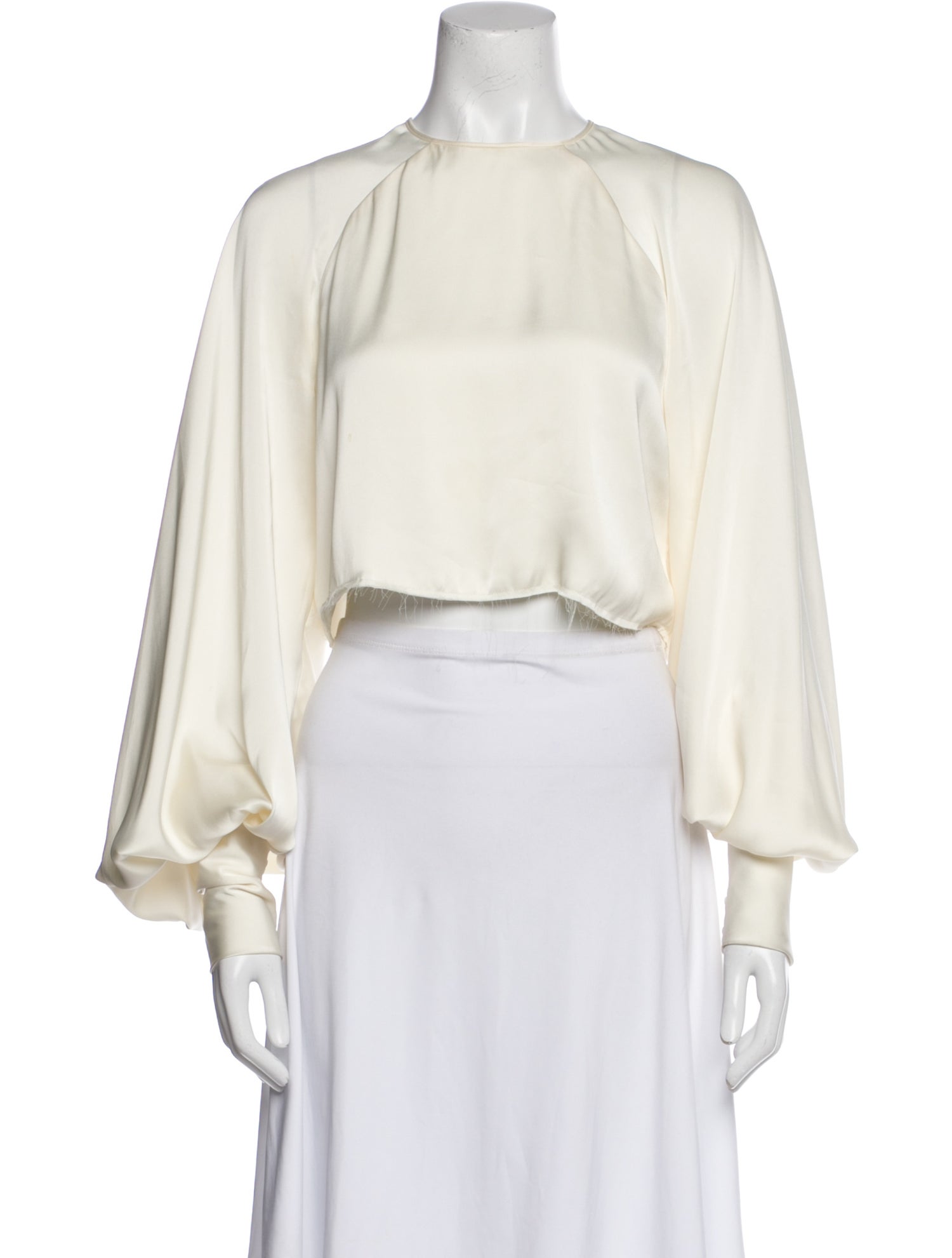 Orseund Iris Crew Neck Long Sleeve Crop Top