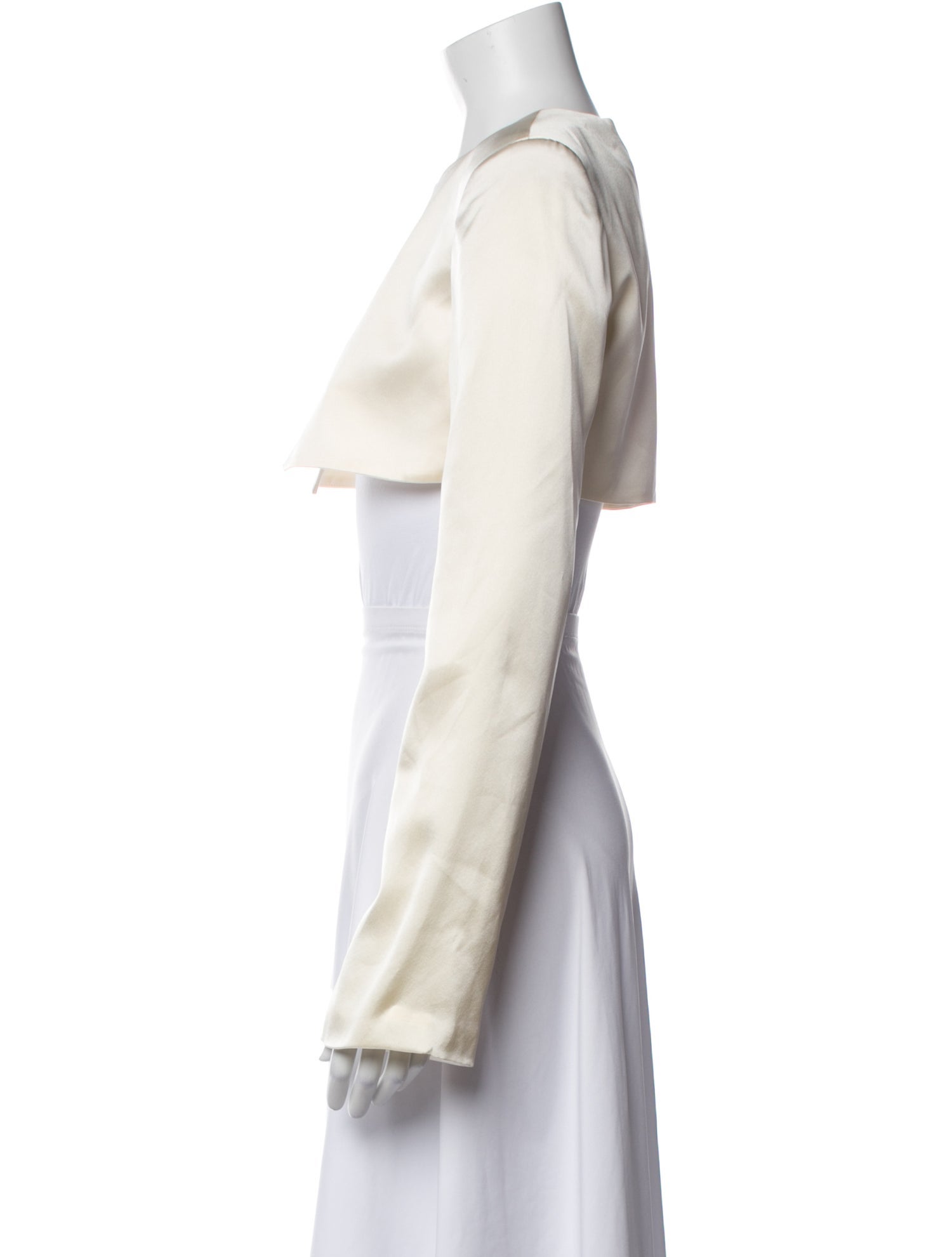 Orseund Iris Silk Crew Neck Crop Top