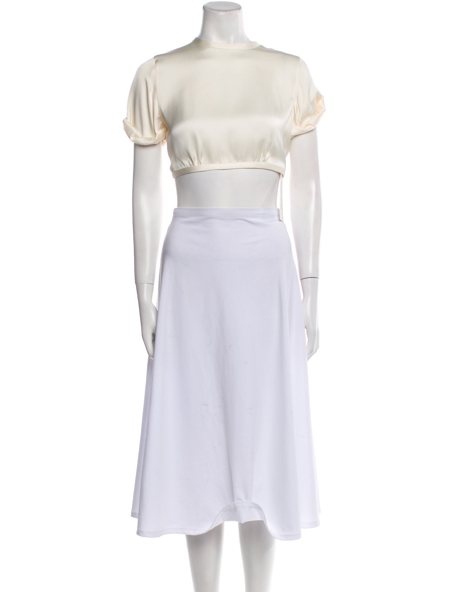 Orseund Iris Off-The-Shoulder Short Sleeve Crop Top