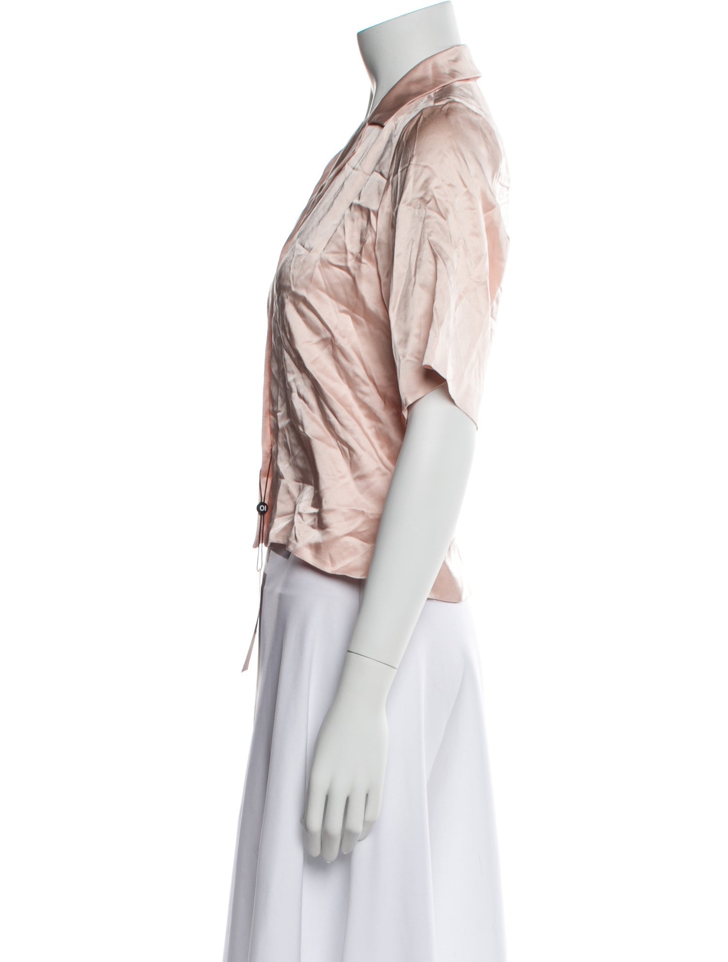 Orseund Iris Silk V-Neck Crop Top w/ Tags