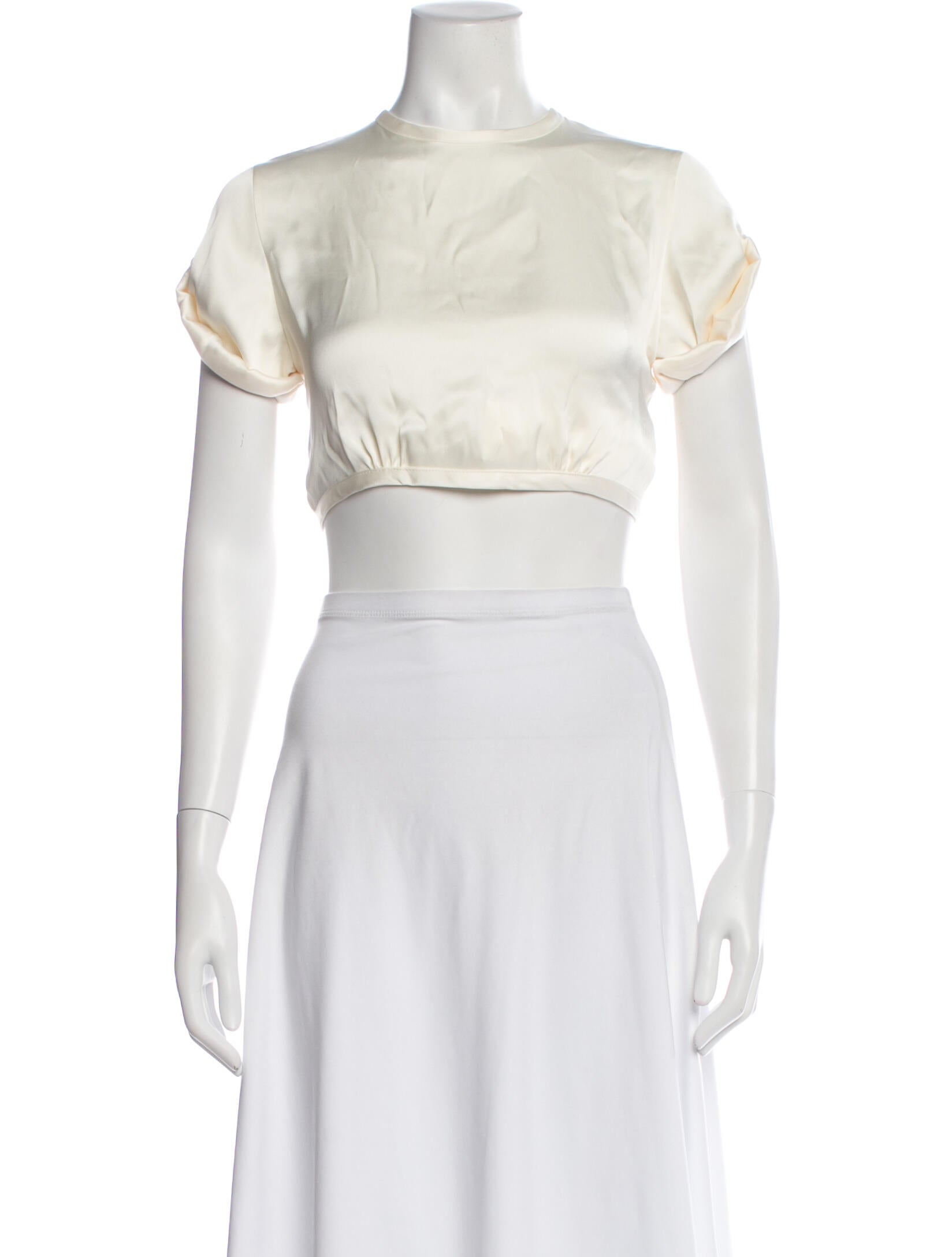 Orseund Iris Crew Neck Short Sleeve Crop Top