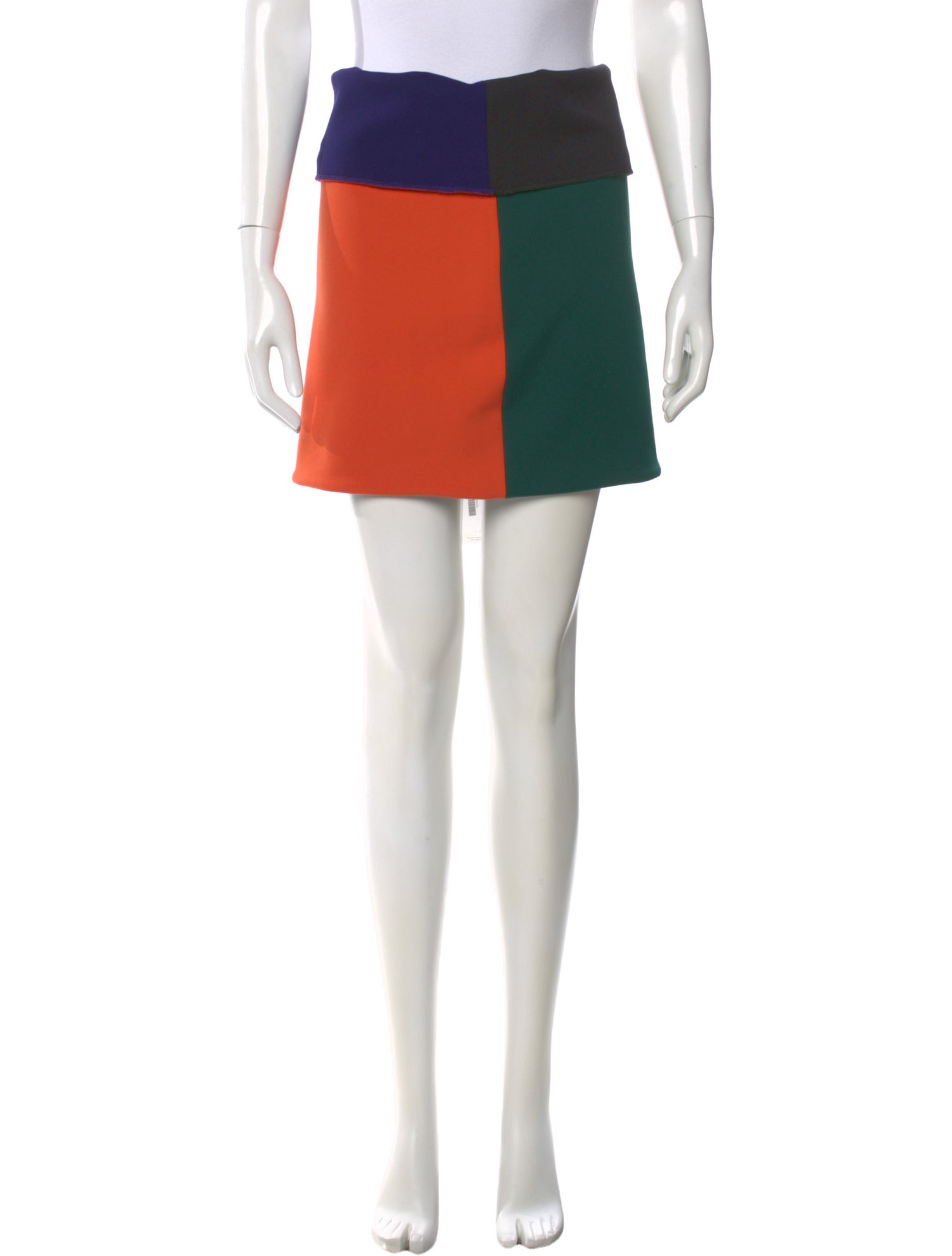 Orseund Iris Colorblock Pattern Mini Skirt