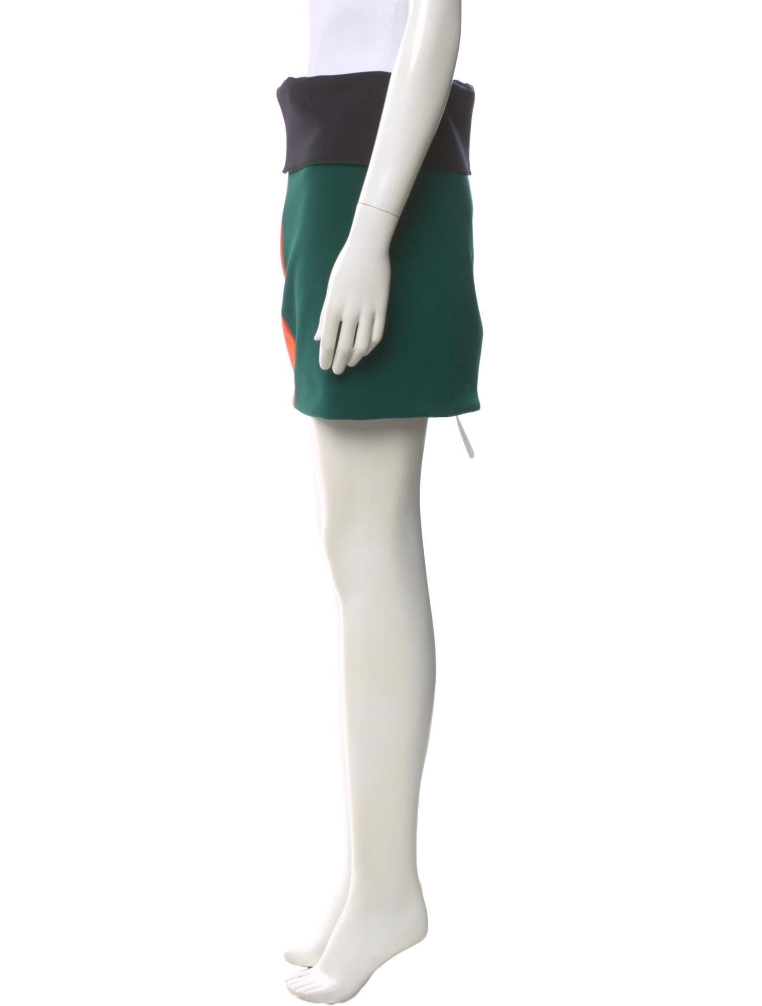 Orseund Iris Colorblock Pattern Mini Skirt