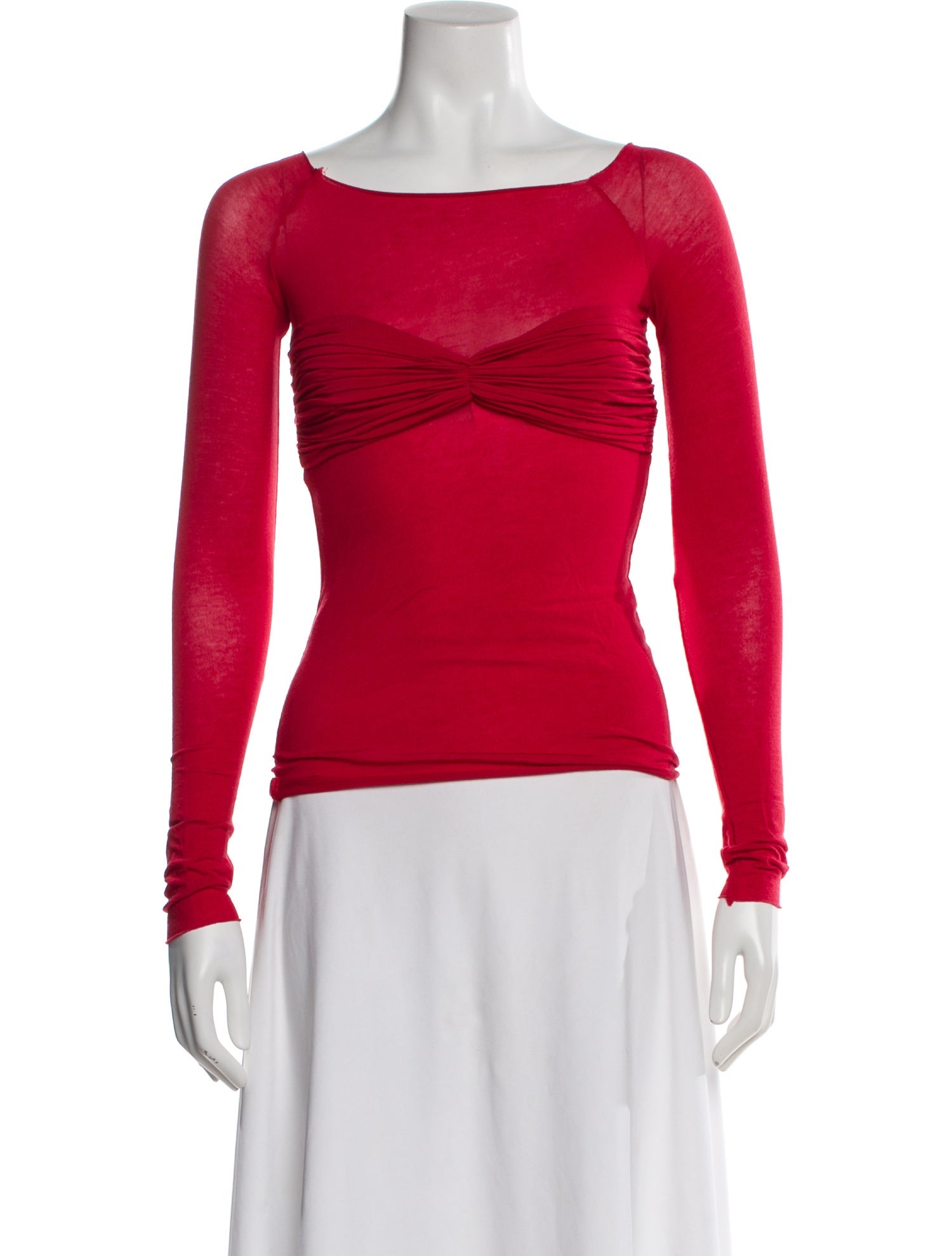 Orseund Iris Bateau Neckline Long Sleeve Top