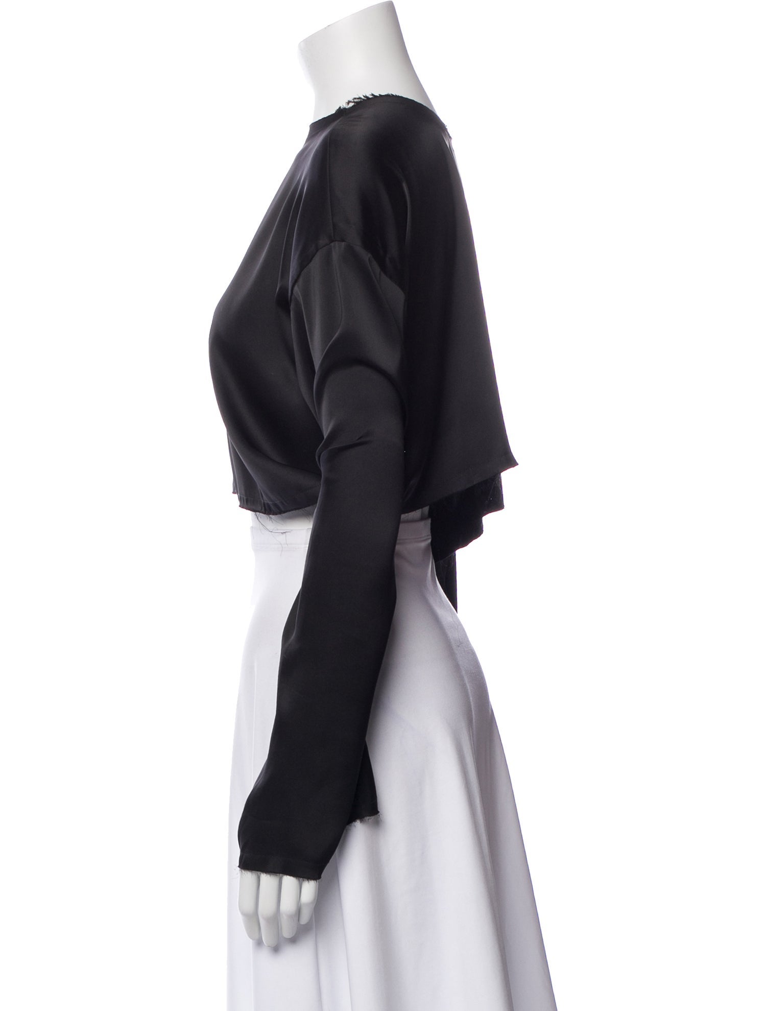 Orseund Iris Crew Neck Long Sleeve Button-Up Top