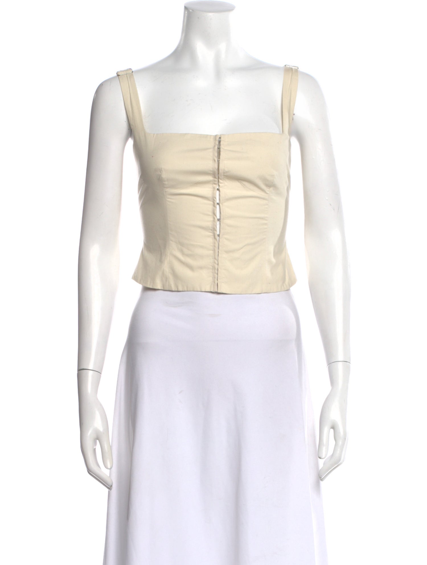 Orseund Iris Square Neckline Sleeveless Crop Top