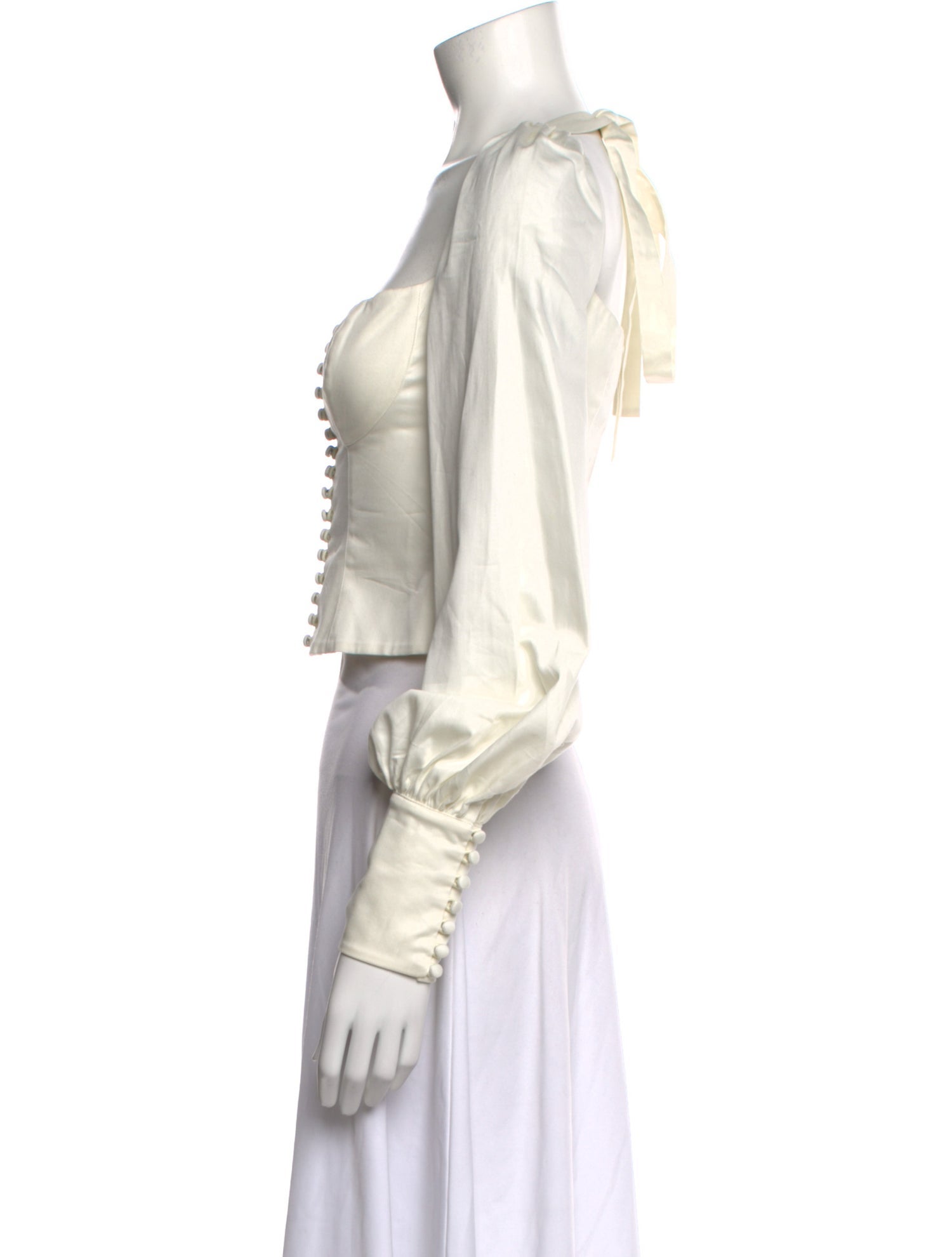 Orseund Iris Square Neckline Long Sleeve Top