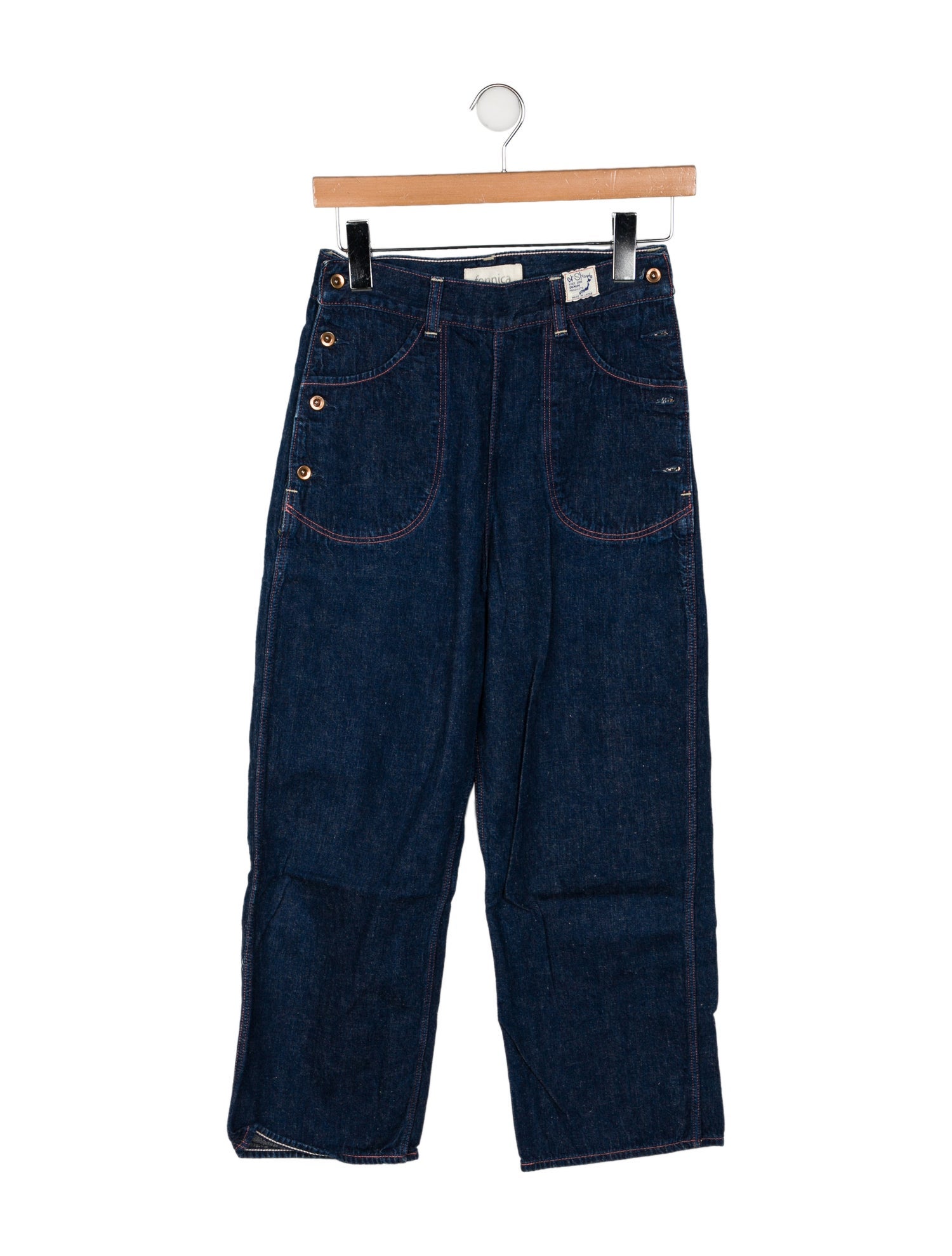 orSlow High-Rise Wide Leg Jeans