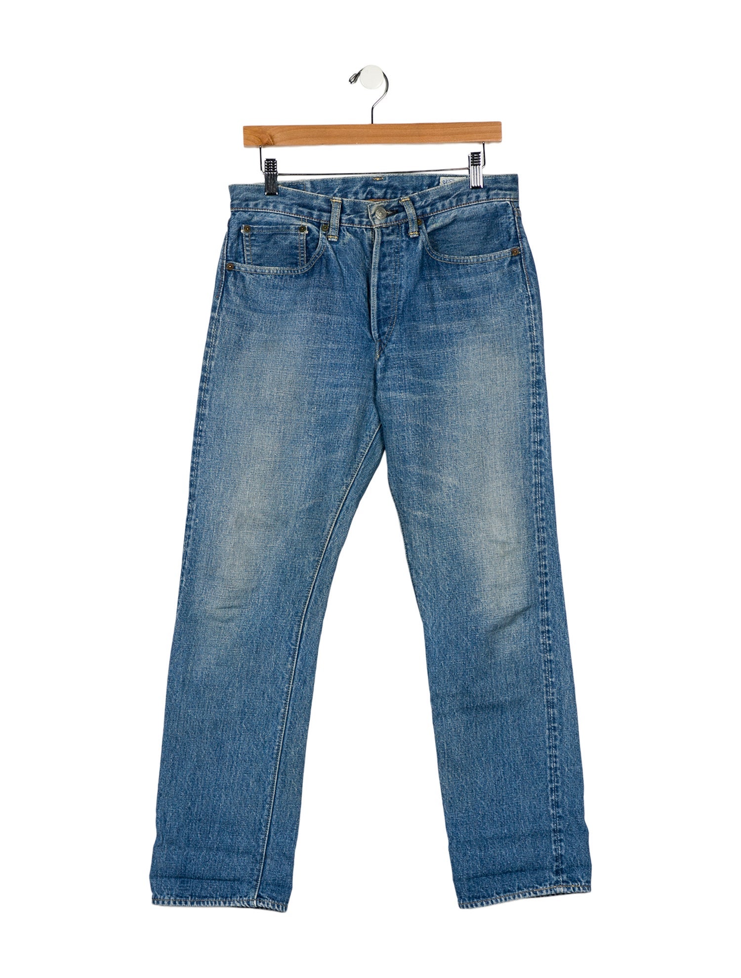 orSlow High-Rise Straight Leg Jeans