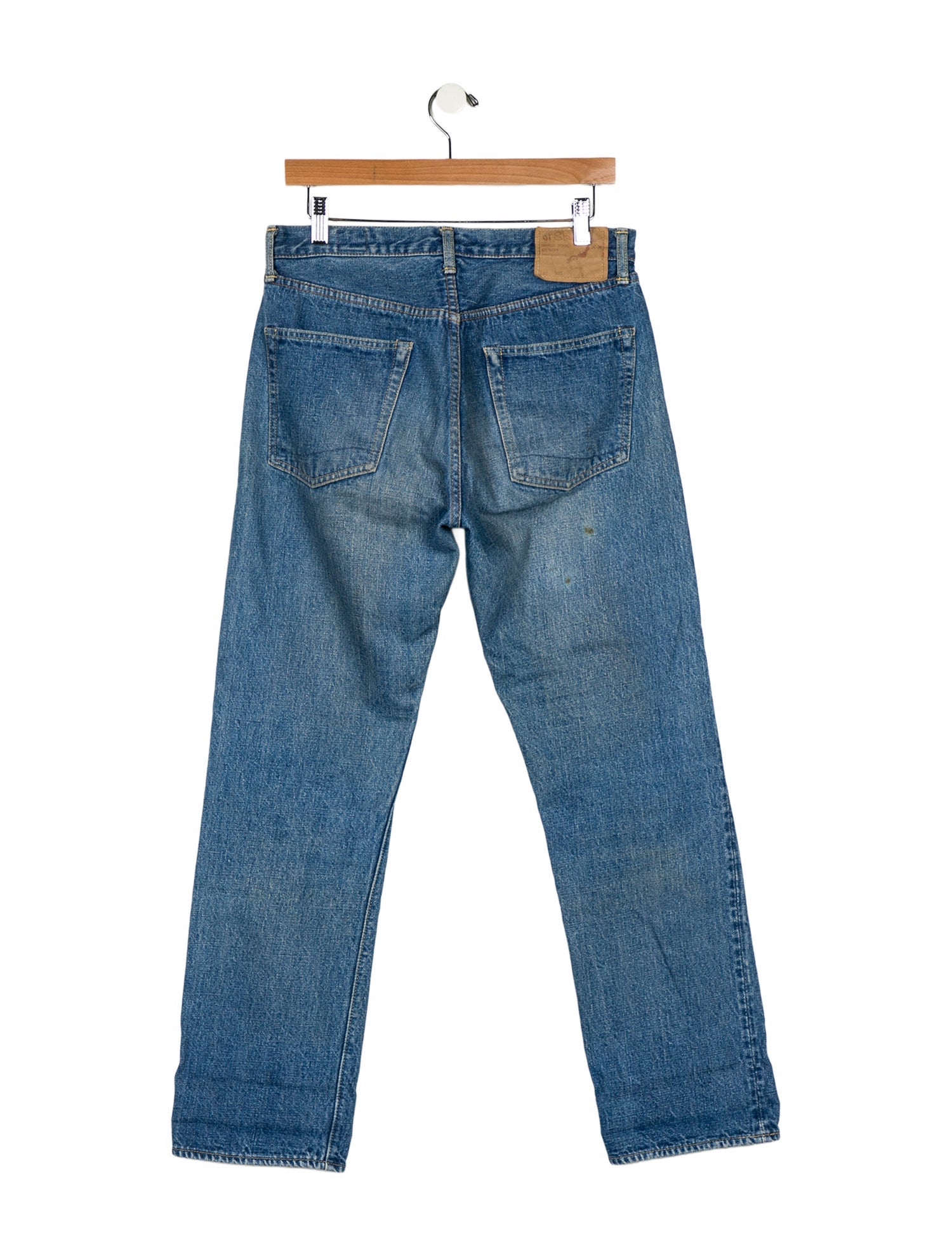 orSlow High-Rise Straight Leg Jeans
