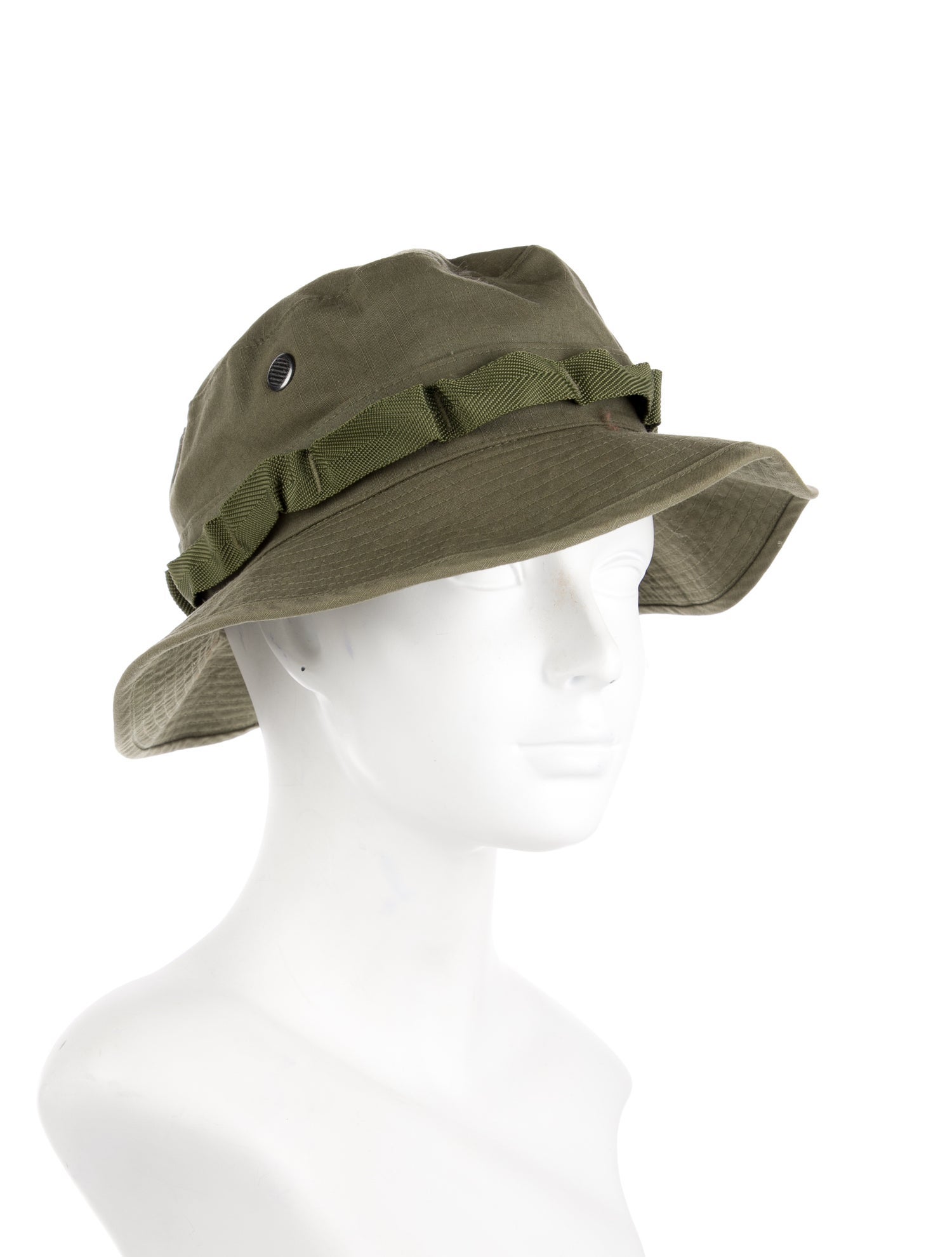 orSlow green pattern print hat