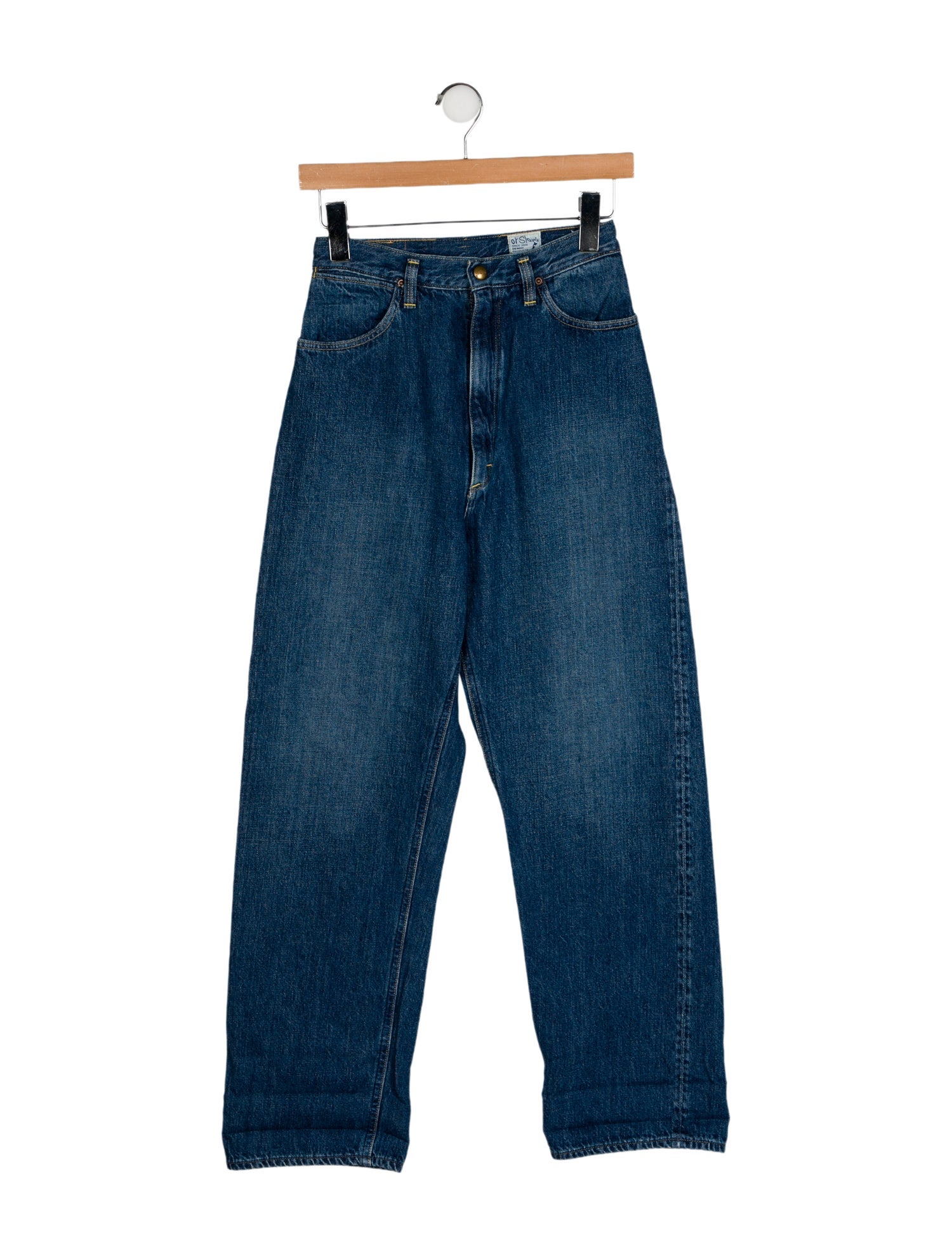 orSlow High-Rise Straight Leg Jeans