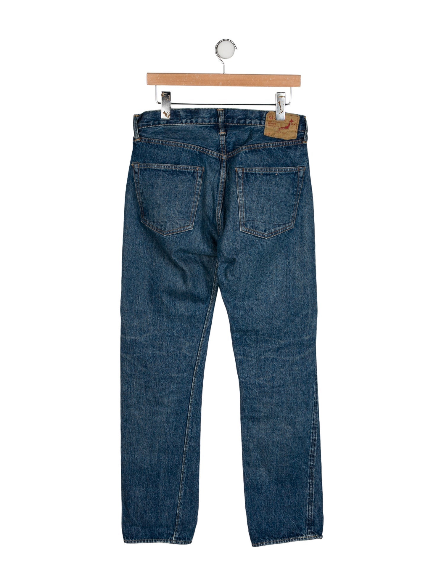 orSlow High-Rise Straight Leg Jeans
