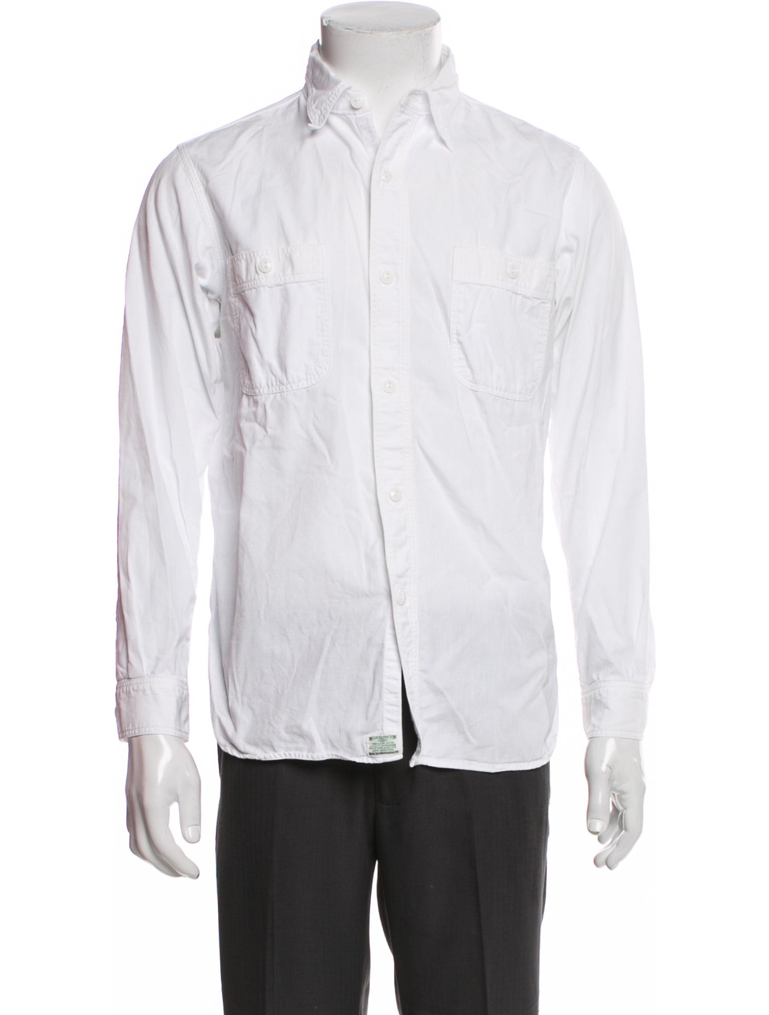 orSlow Long Sleeve Dress Shirt