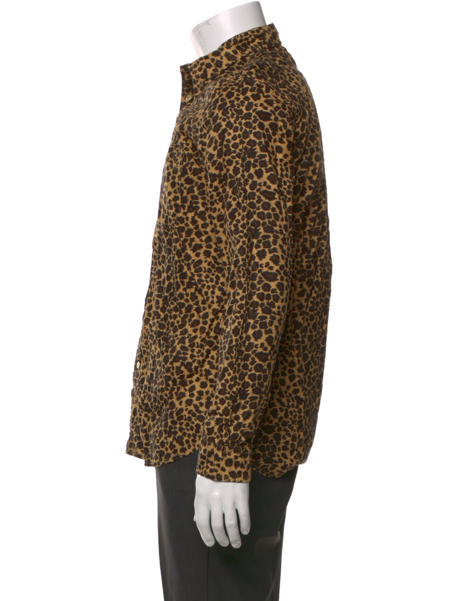 orSlow Animal Print Long Sleeve Shirt