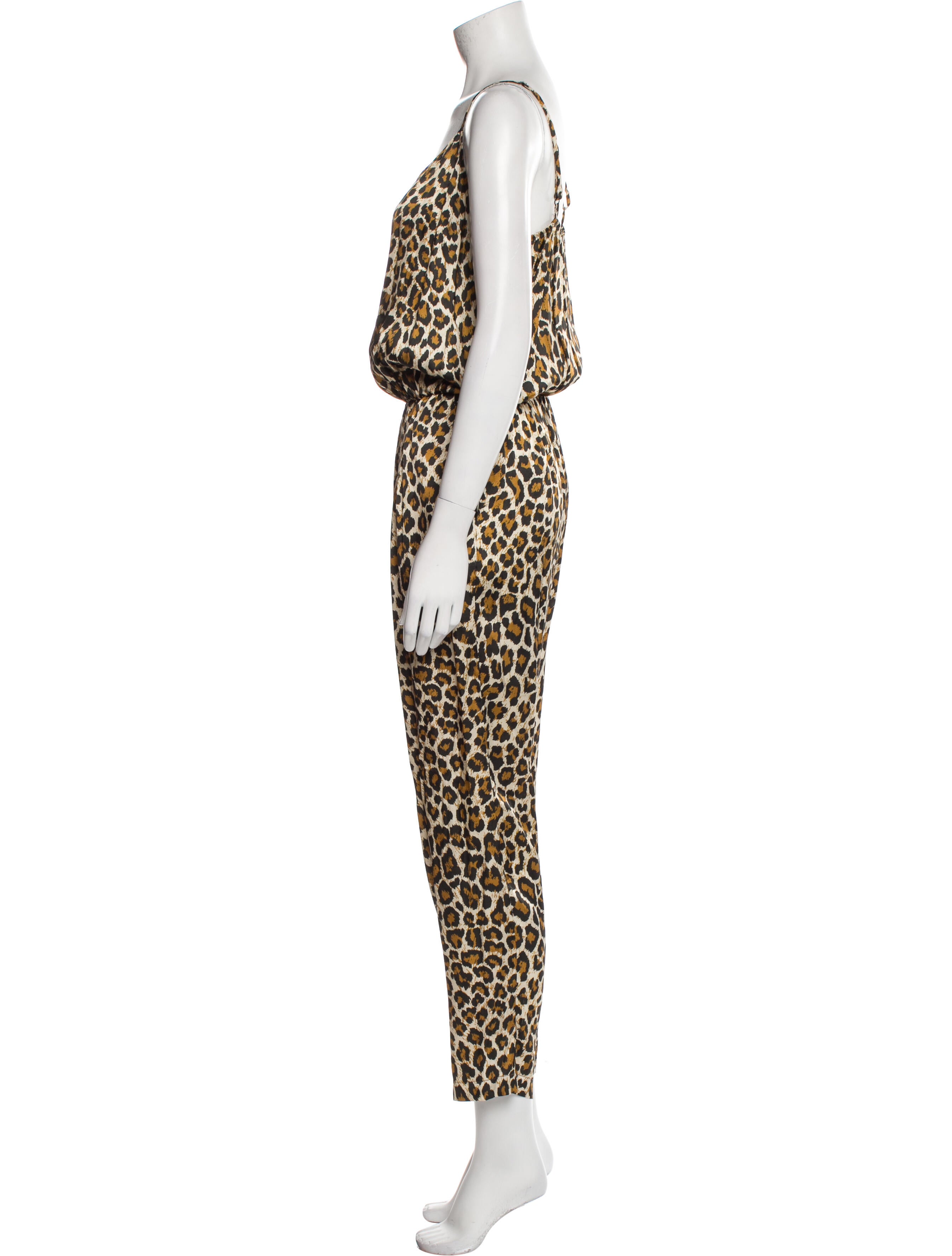 Overlover Animal Print Scoop Neck Jumpsuit