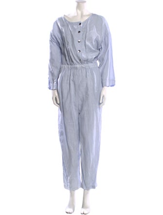 Overlover Linen Scoop Neck Jumpsuit