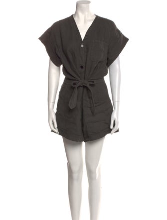 Overlover Linen V-Neck Romper