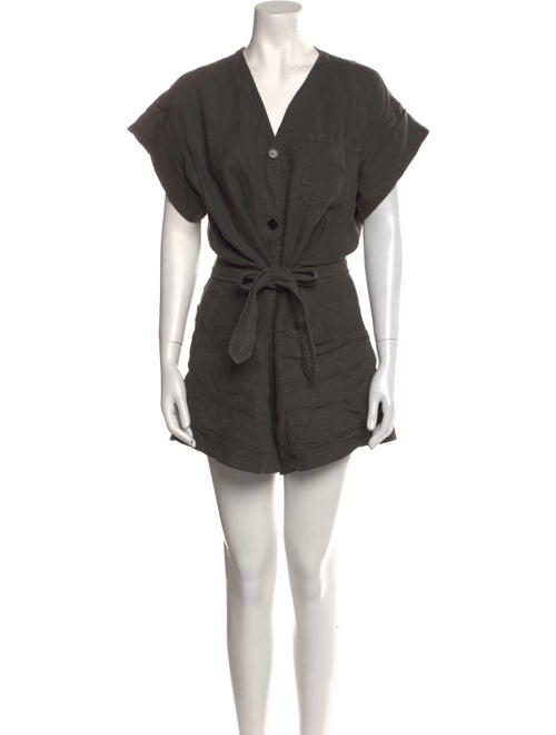 Overlover Linen V-Neck Romper