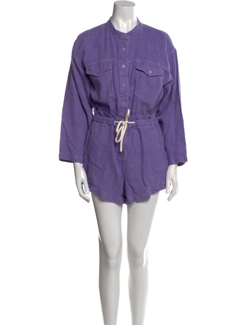 Overlover Linen Crew Neck Romper