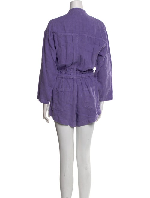 Overlover Linen Crew Neck Romper