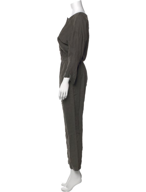 Overlover Linen Bateau Neckline Jumpsuit