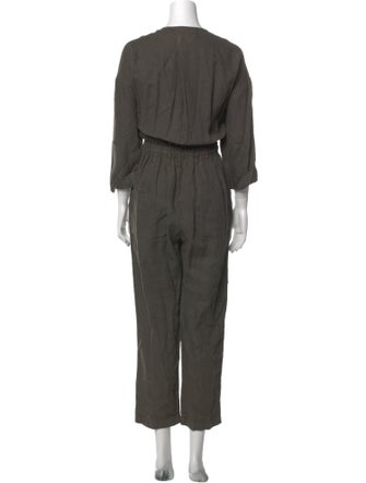 Overlover Linen Bateau Neckline Jumpsuit