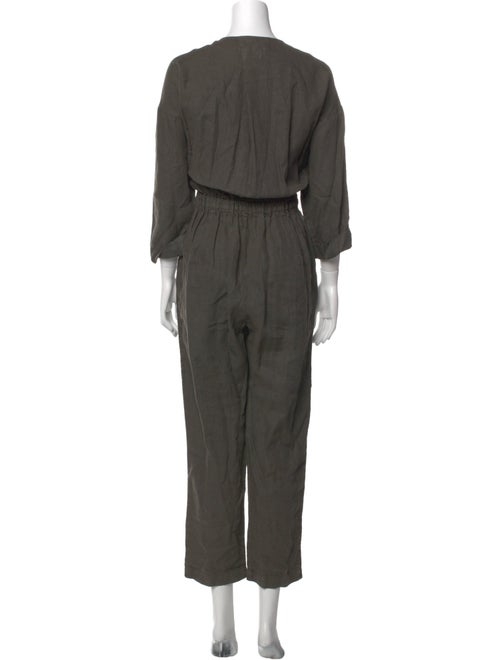 Overlover Linen Bateau Neckline Jumpsuit