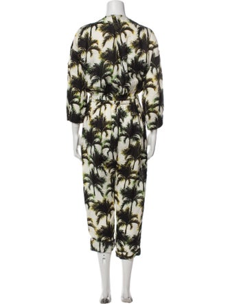 Overlover Linen Printed Jumpsuit