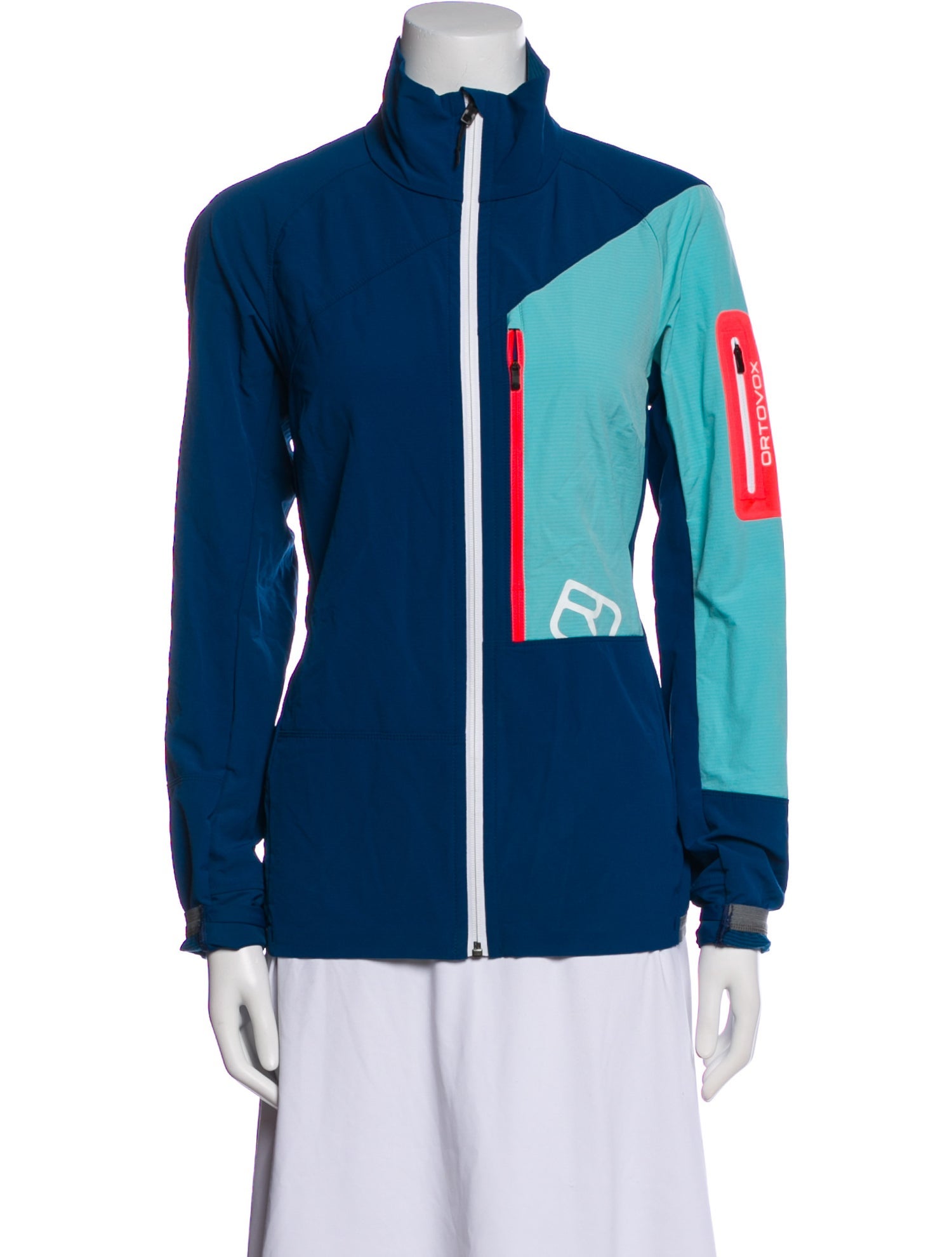 Ortovox Colorblock Pattern Bomber Jacket