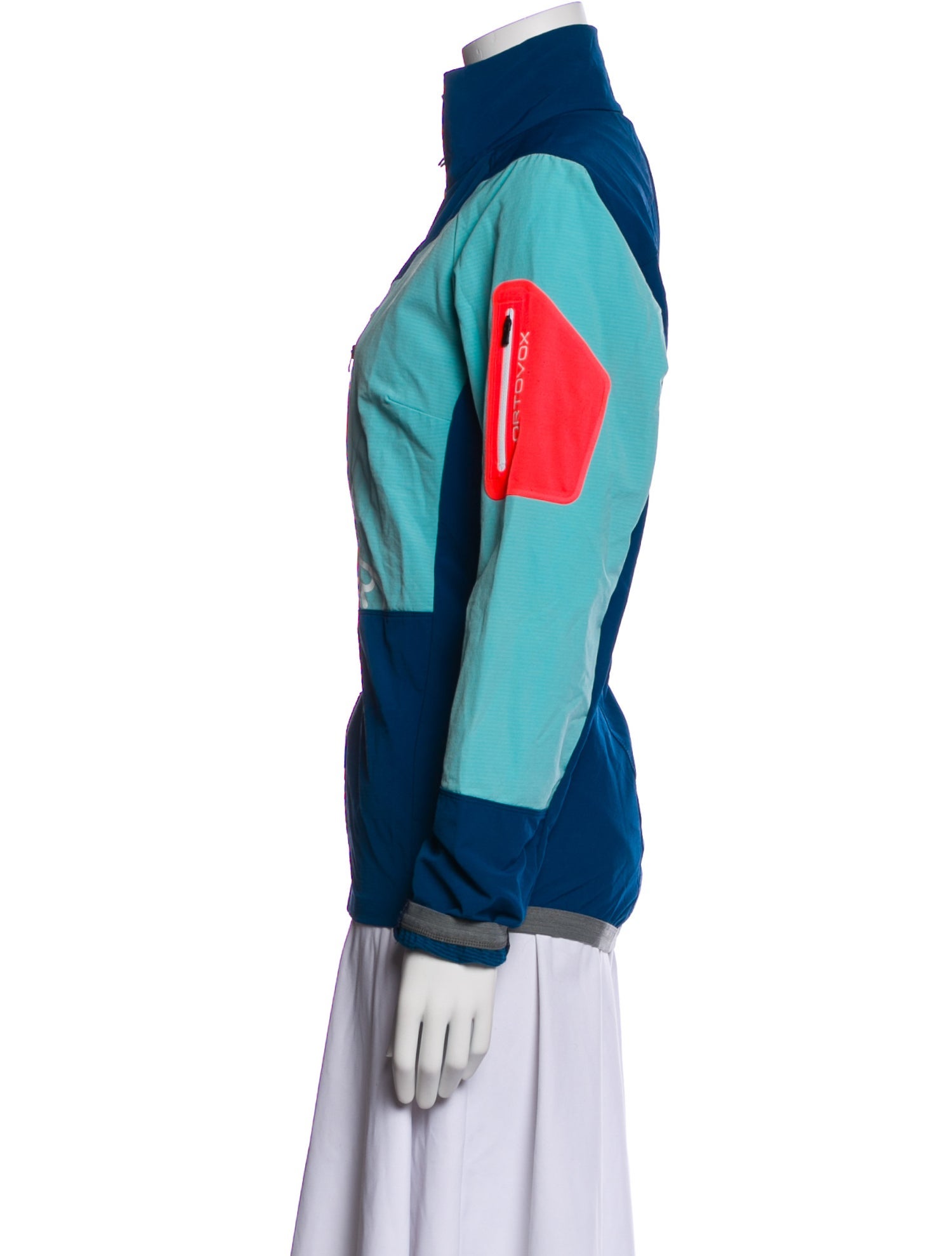 Ortovox Colorblock Pattern Bomber Jacket