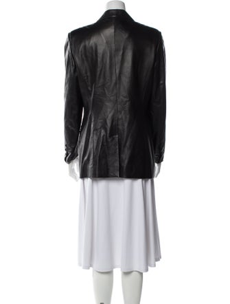 Oscar by Oscar de la Renta Leather Blazer