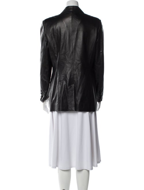 Oscar by Oscar de la Renta Leather Blazer