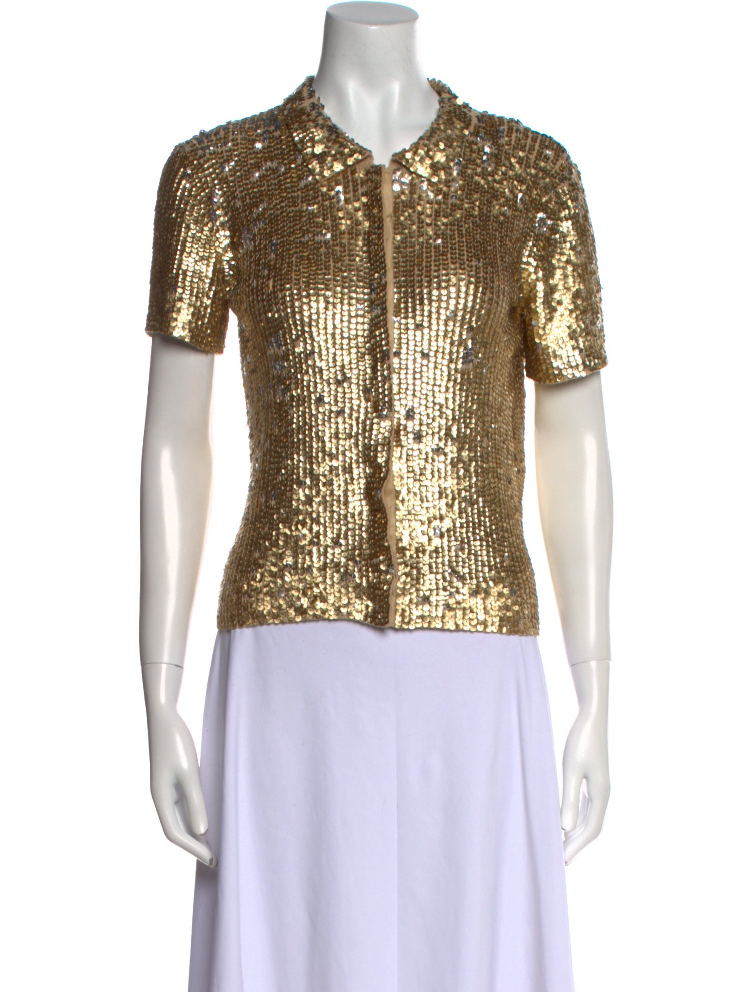 Oscar by Oscar de la Renta Short Sleeve Top