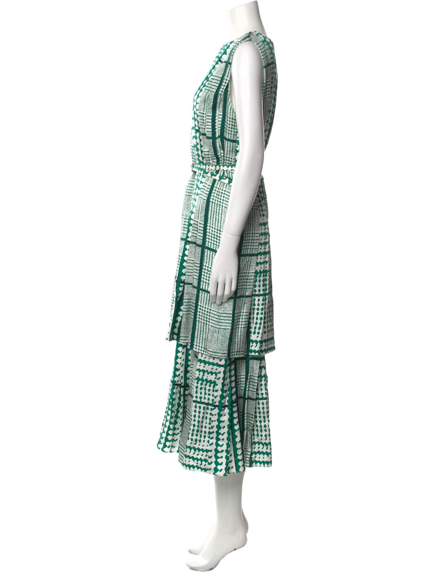 Oscar by Oscar de la Renta Silk Long Dress