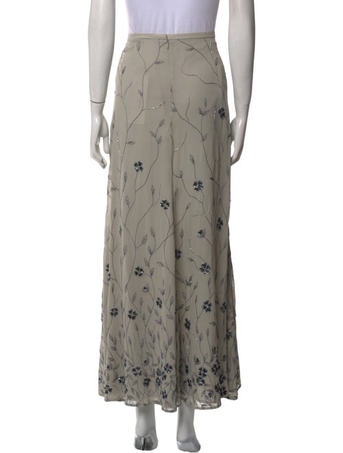 Oscar by Oscar de la Renta Silk Midi Length Skirt