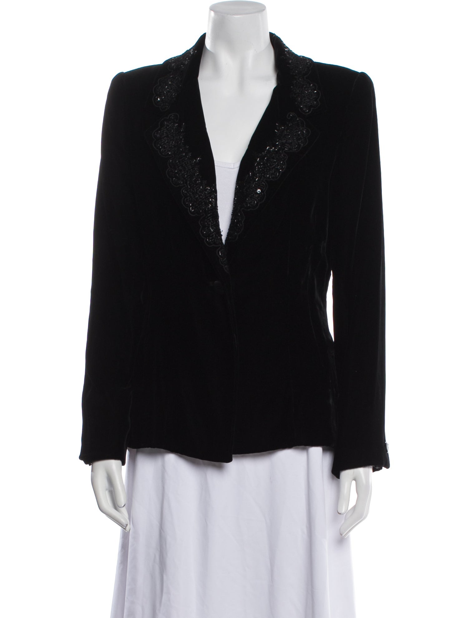 Oscar de la Renta Pink Label Velvet Evening Jacket