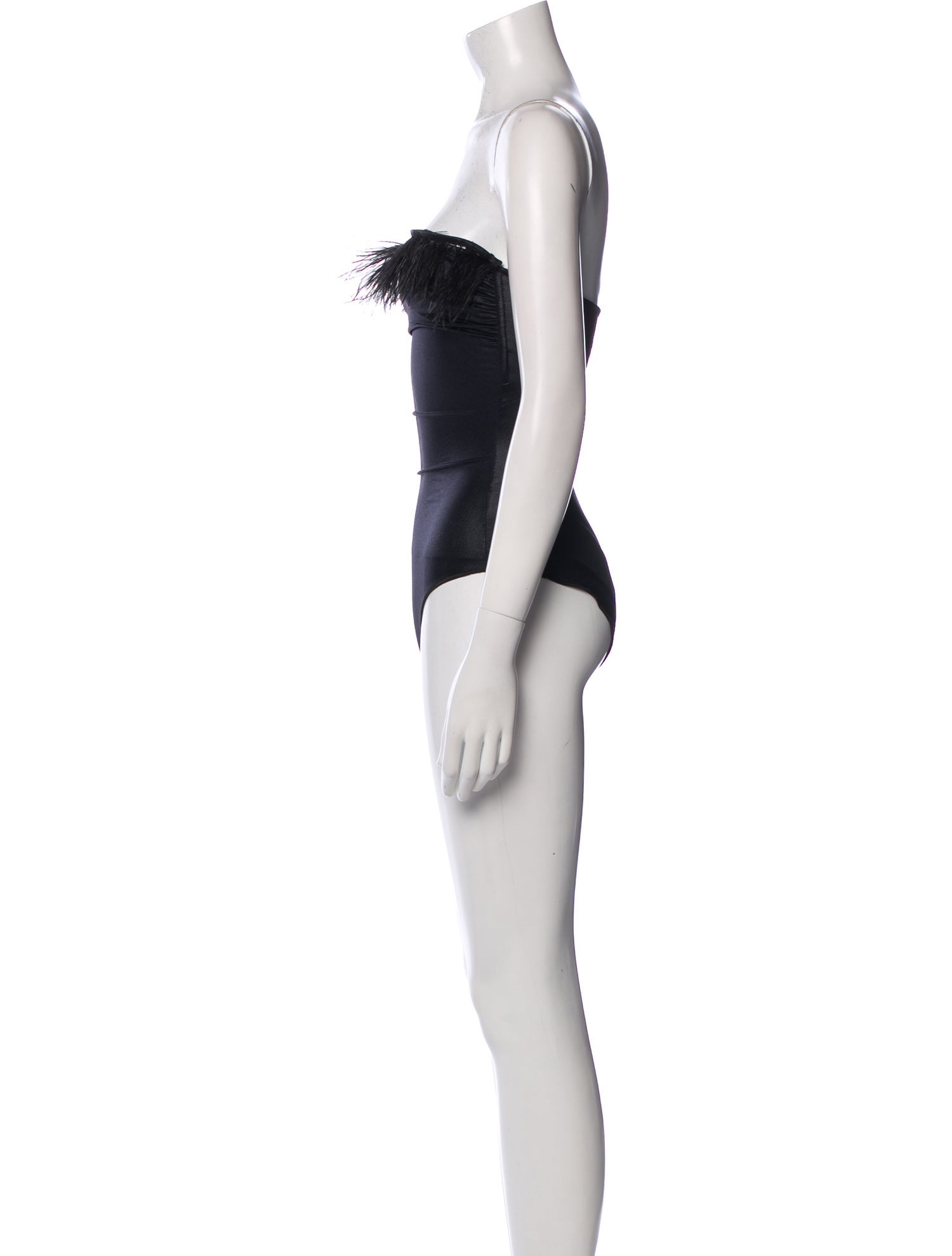 Oséree Feather Trim One-Piece