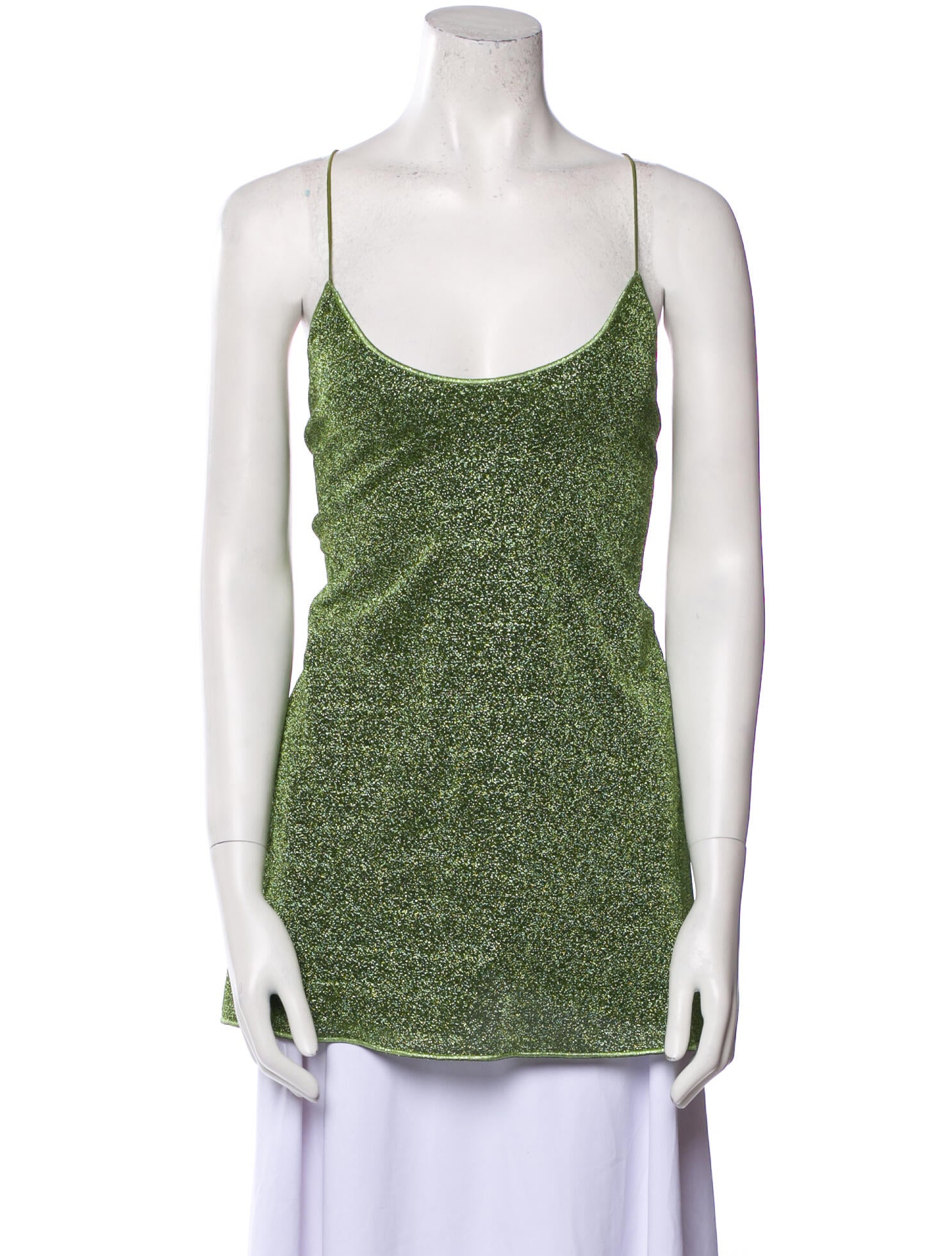 Oséree Printed Scoop Neck Top