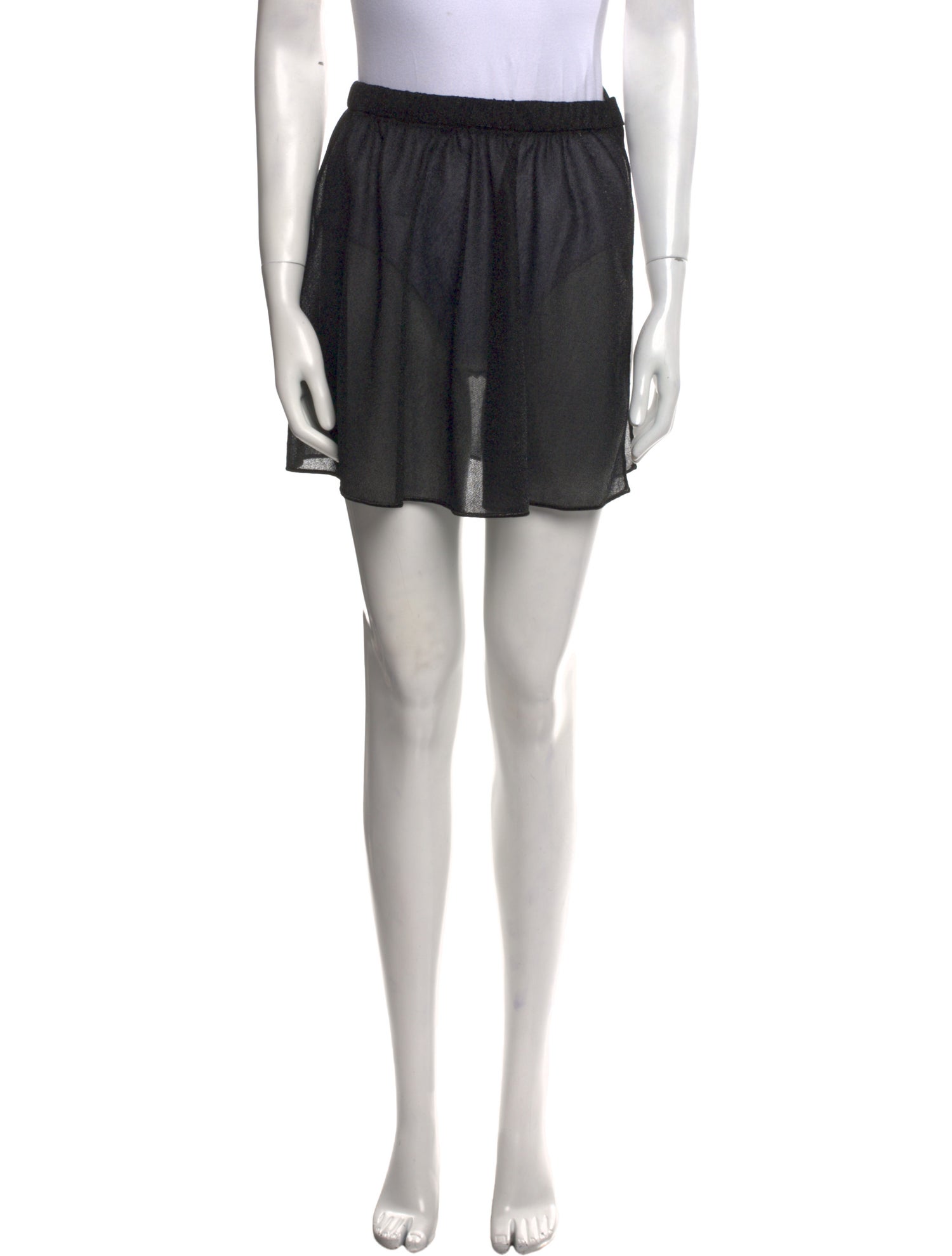 Oséree Mesh Accents Mini Skirt w/ Tags