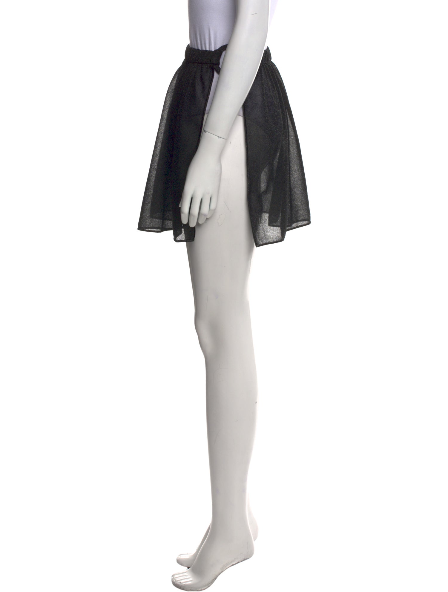 Oséree Mesh Accents Mini Skirt w/ Tags