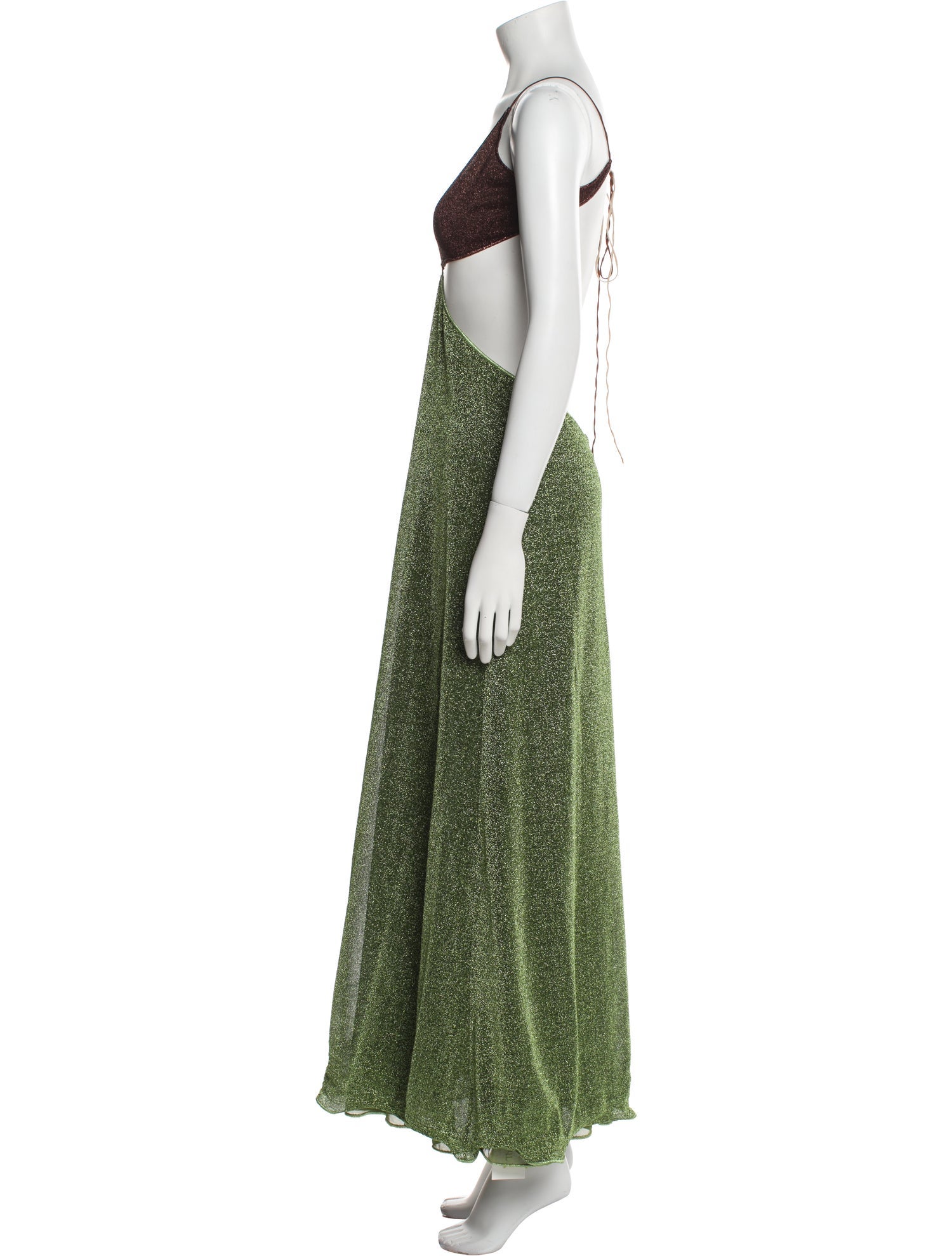 Oséree Colorblock Pattern Midi Length Dress