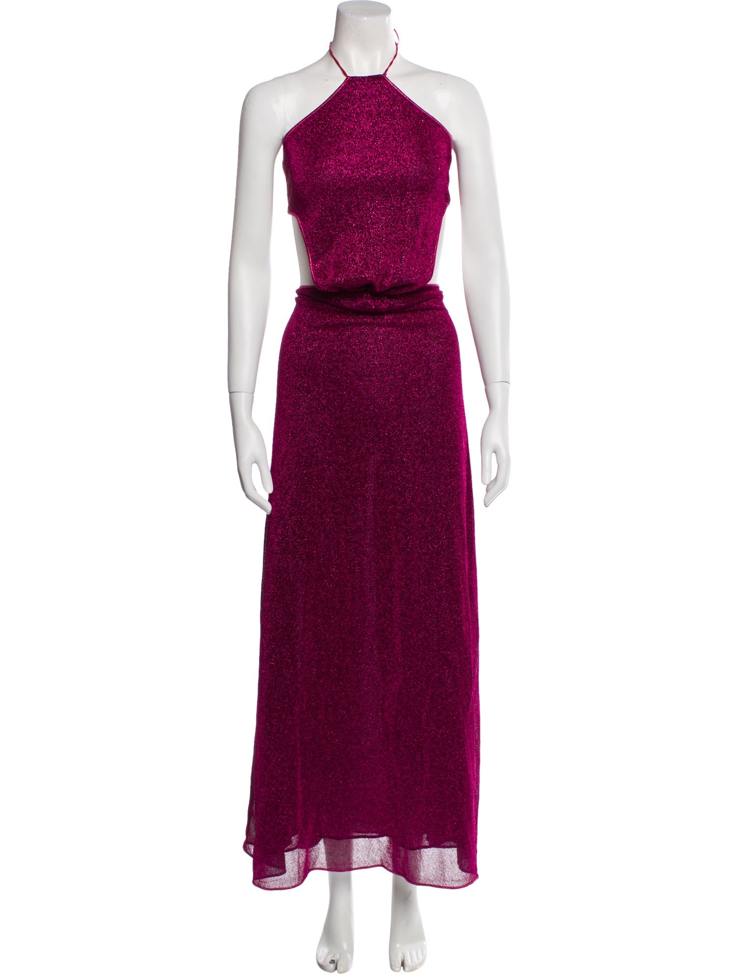 Oséree Halterneck Long Dress