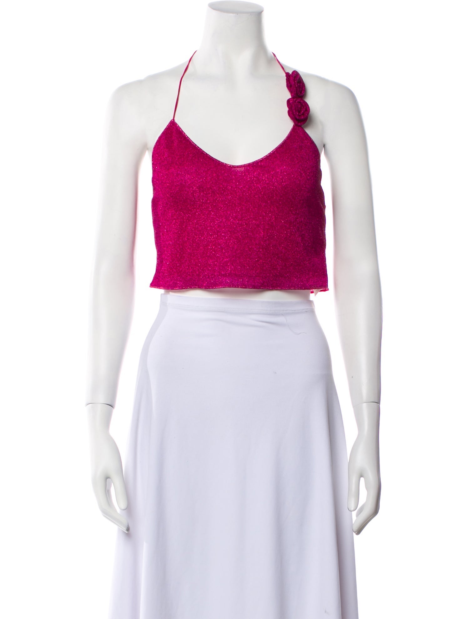Oséree Halterneck Sleeveless Crop Top w/ Tags