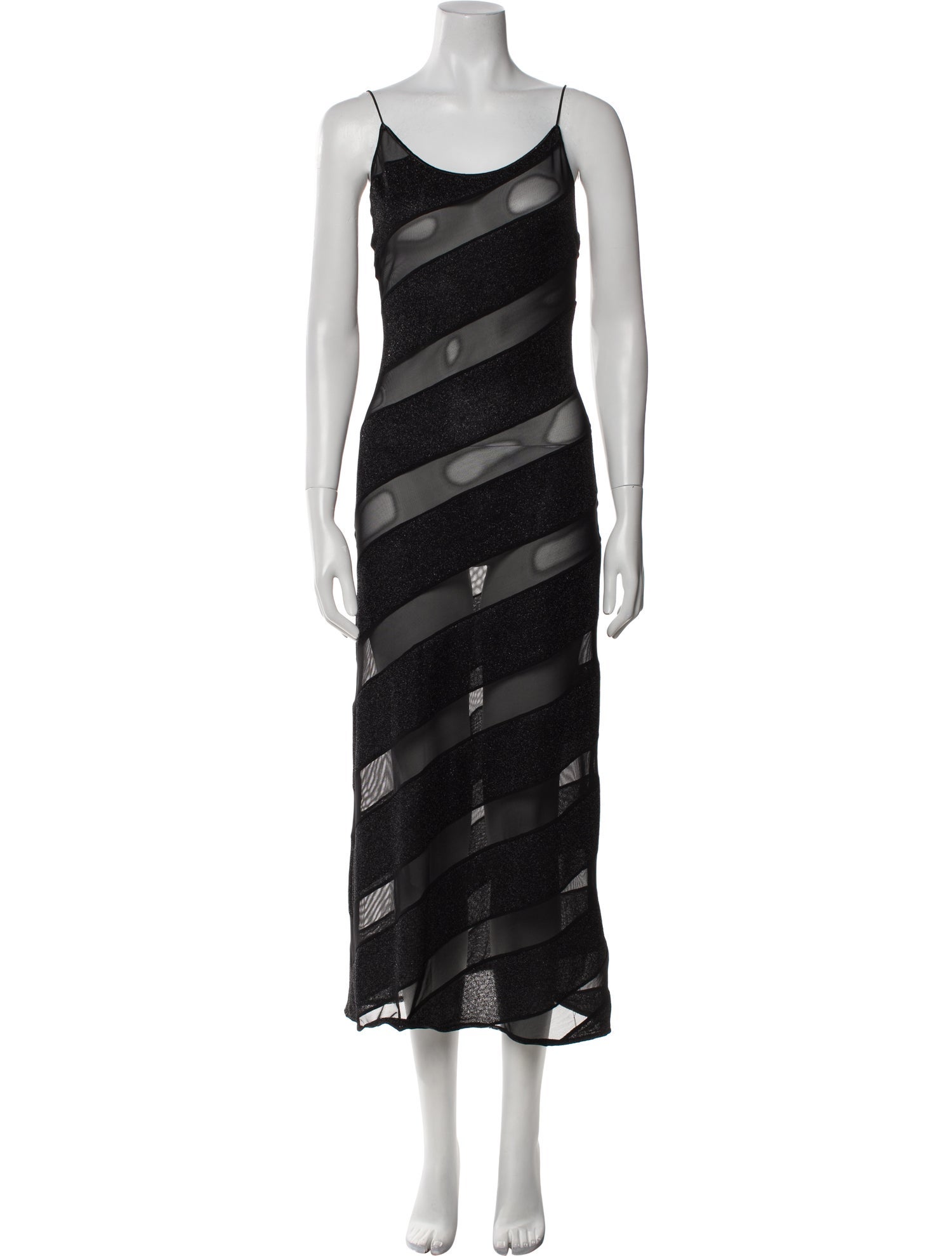 Oséree Striped Long Dress