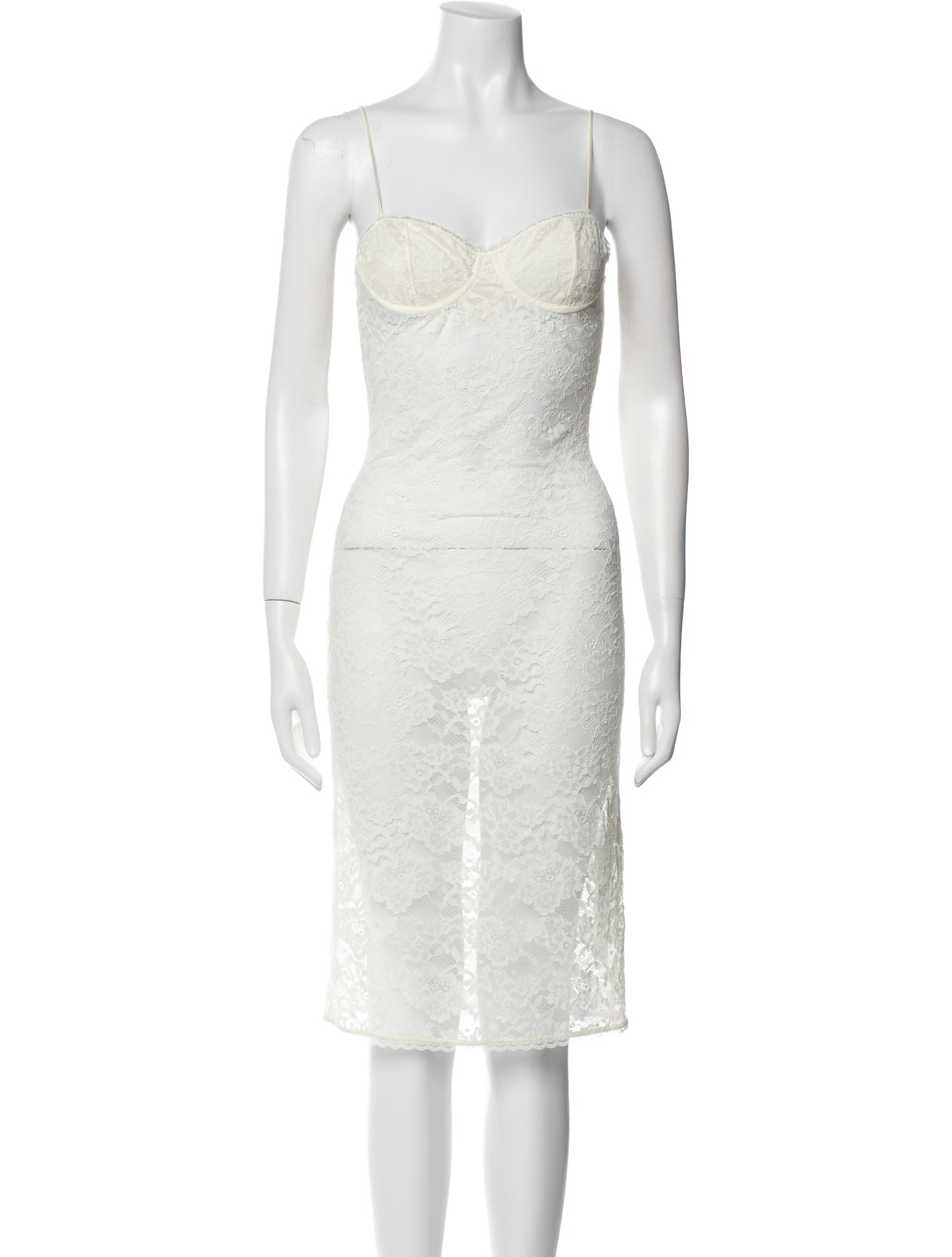 Oséree Square Neckline Knee-Length Dress