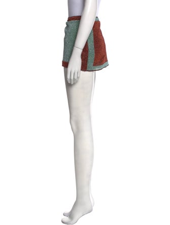 Oséree Colorblock Pattern Mini Skirt