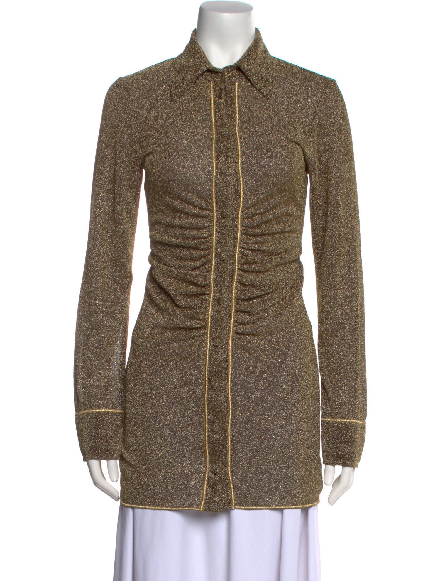 Oséree Long Sleeve Button-Up Top